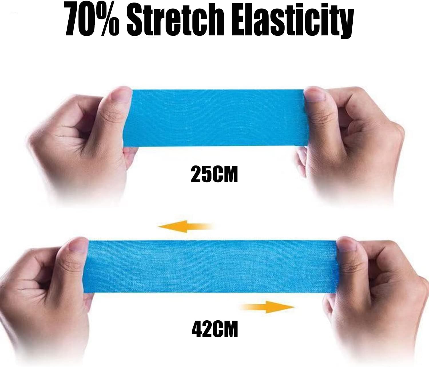 Kinesiology – Cinta deportiva deportiva profesional (3 rollos, 60 tiras precortadas), cinta transpirable sin látex para tobillo, muñecas, rodillas,