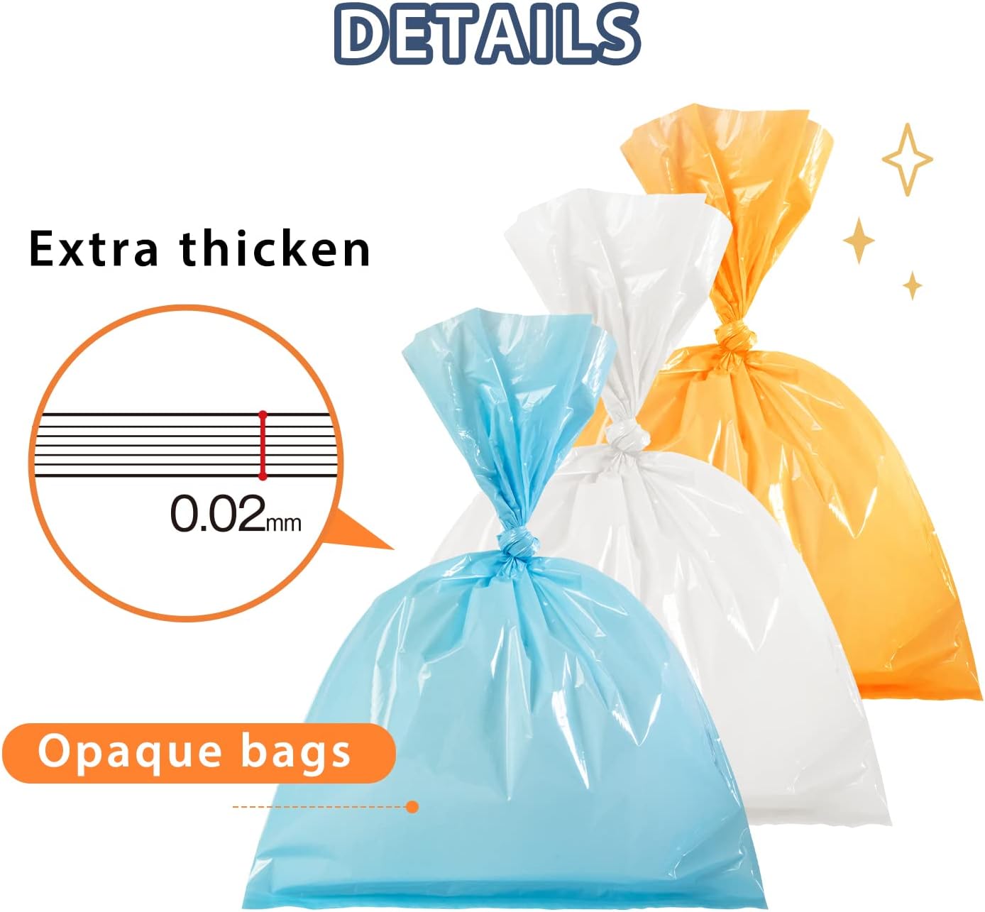 Deefre Bolsas de eliminación de desechos de gatos con sellado de olores, 200 unidades, bolsas de arena para gatos sin perfume, bolsas de eliminación