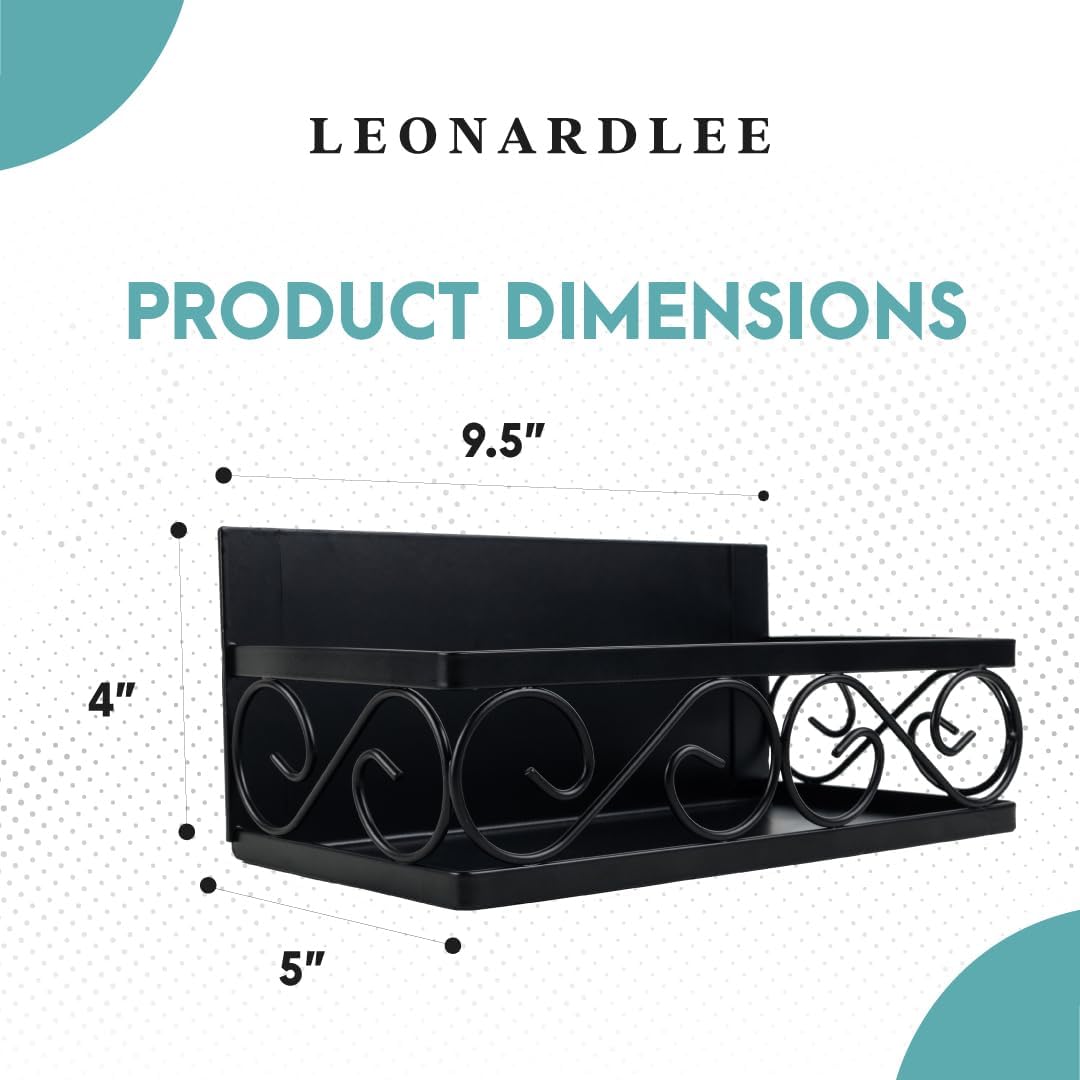 LEONARDLEE Estante magnético para especias para refrigerador, 2 piezas. Nuevo diseño de remolino, imán más fuerte, cuatro ganchos extraíbles para