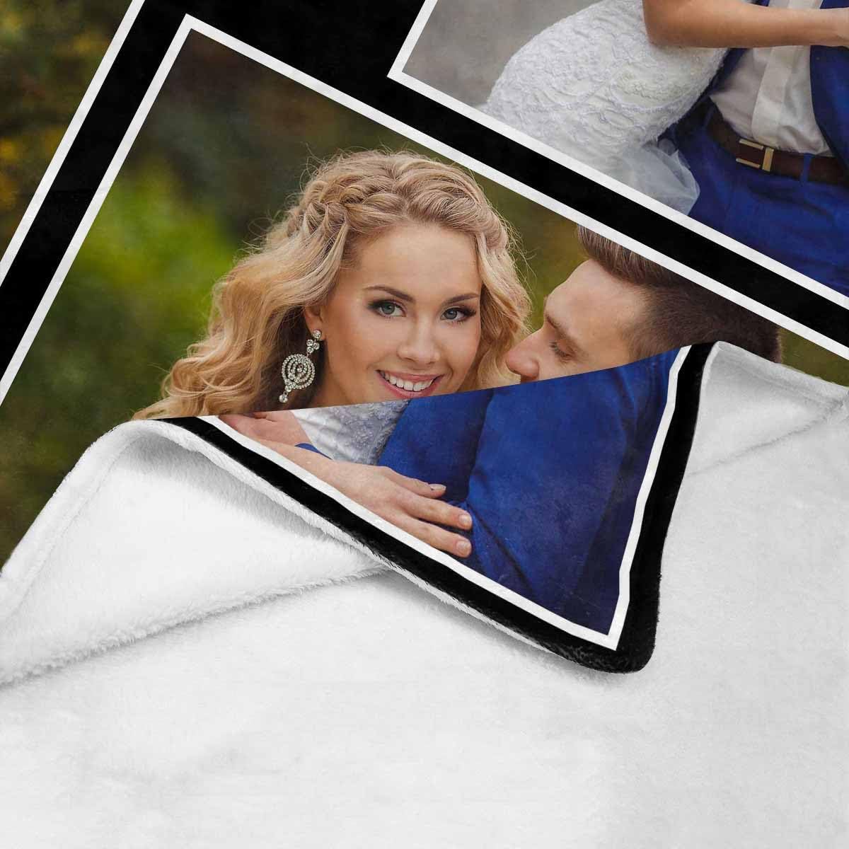 Mantas personalizadas con texto fotográfico, manta personalizada con imágenes, mantas personalizadas con collage de fotos, cumpleaños, Navidad,