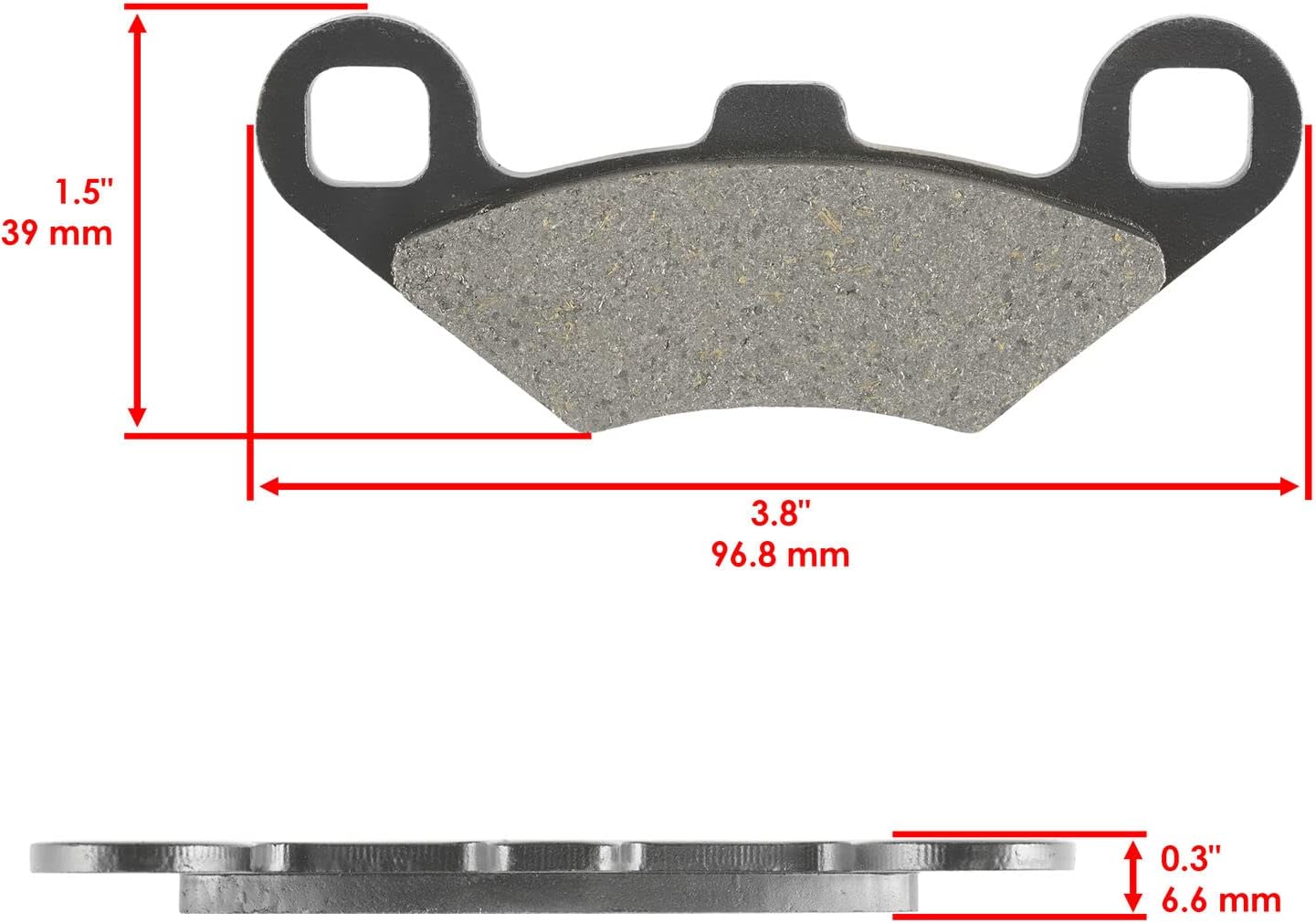 Para Pastillas de freno delanteras y traseras para Polaris Scrambler 400L 1997 98 99  Xpedition 325 2000 Mod-ZTF1-17215