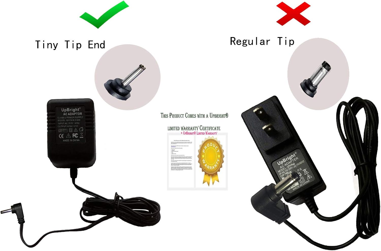 UpBright Reemplazo del adaptador de CA de la cuna del auricular adicional 6VAC para AT&T VTech CS6419 CS6419-2 CS6419-15 CS6199-42 CS6199-4 DECT 6.0