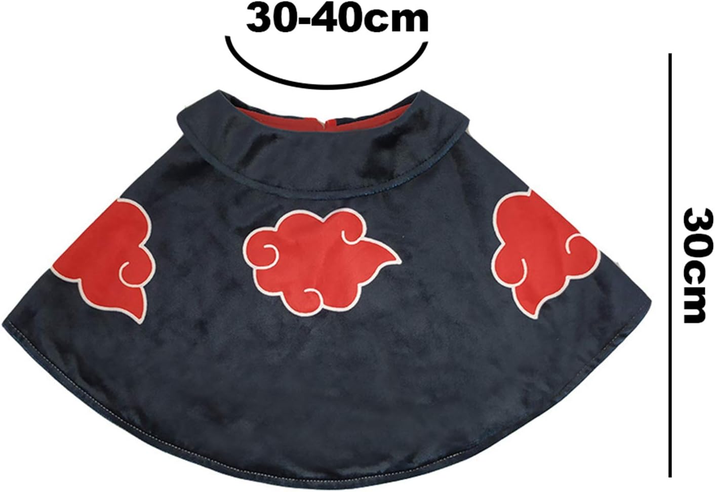 Disfraz de capa de gato de animé de Halloween, ropa para mascotas, cachorro cosplay, capa de ninja de felpa de Navidad, linda capa para disfraz de