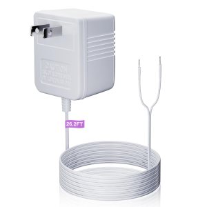 UAUSE Adaptador transformador de timbre de 24 V, termostato adaptador de cable C, fuente de alimentación de 26 pies (315 pulgadas) de largo, UAUSE Adaptador transformador de timbre de 24 V, termostato adaptador de cable C, fuente de alimentación de 26 pies (315 pulgadas) de largo,