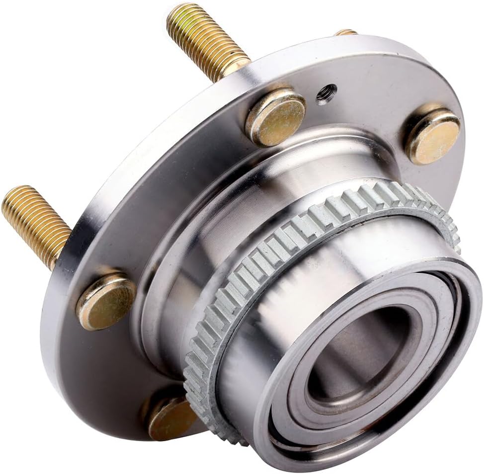 SCITOO 4 unidades de cojinete de rueda delantera y trasera 510034 512267 para Hyundai Tucson 2005-2009, para Kia Sportage 2005-2010 WABS 5 lengüetas