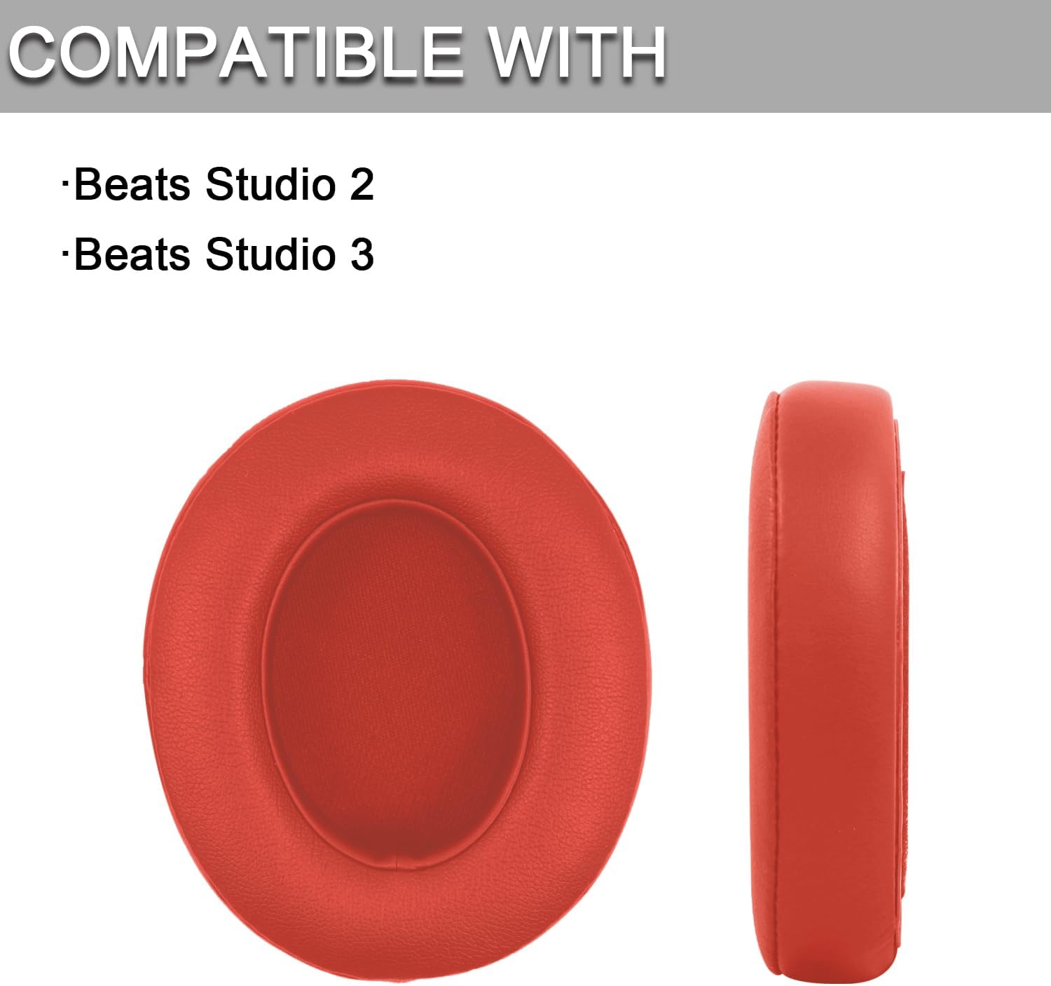 Almohadillas de repuesto para auriculares Beats Studio 2 y Studio 3 con cable e inalámbricos, almohadillas de repuesto para auriculares con