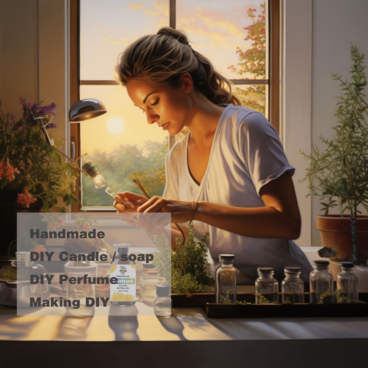 Aceite esencial de manzanilla, 4 onzas líquidas, aceite de manzanilla para difusor, humidificador, hogar, baño, spa, limpieza, yoga, vela de