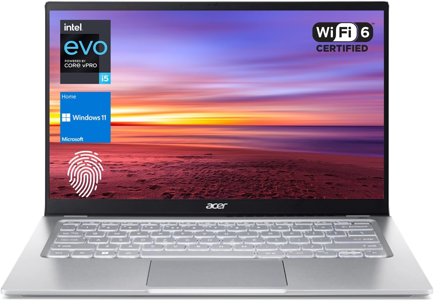 acer Swift 3 Intel Evo – Portátil ultradelgado y ligero, pantalla FHD de 14 pulgadas, procesador Intel Core i5-1240P, 16 GB de RAM, SSD PCIe de 1