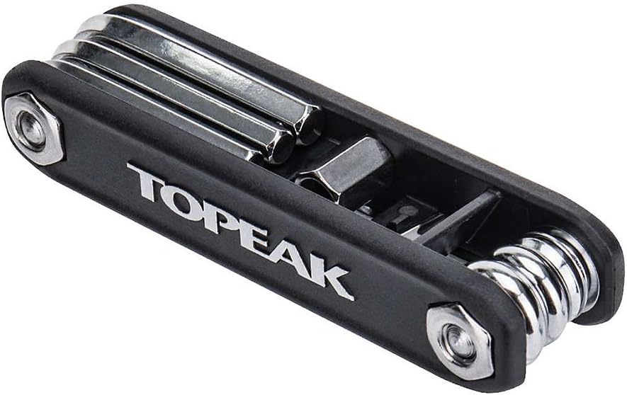 Topeak x-Tool+, herramienta plegable de 11 funciones, sin bolsa, color negro