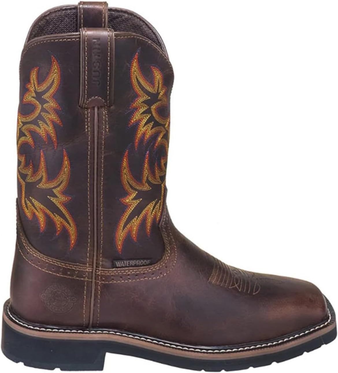 Justin Driller Western – Botas de trabajo para hombre con punta suave – Se4689