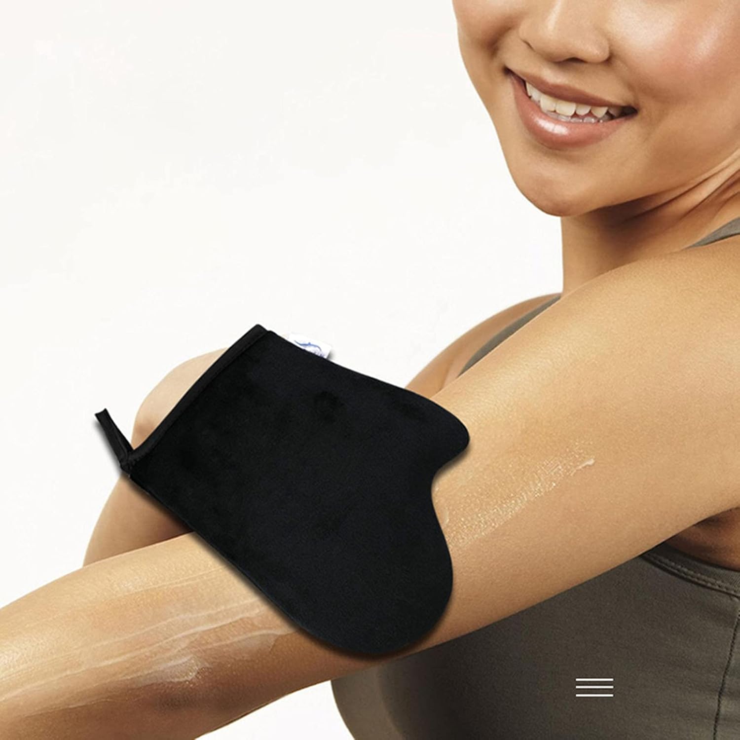 3 unidsset guantes de spa colgante diseño de cuerda a prueba de humedad súper flexible exfoliante auto bronceado guante para un
