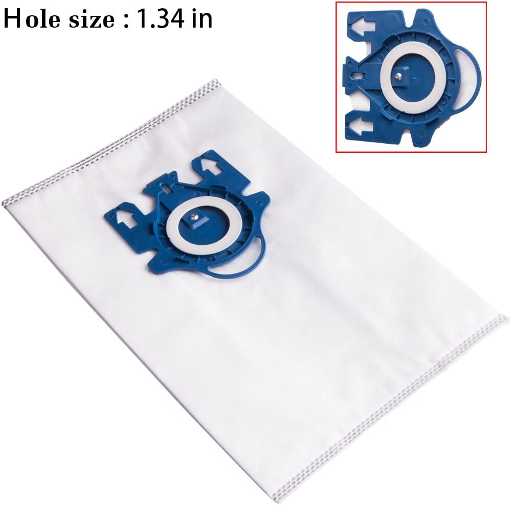 Hongfa Bolsas de repuesto para aspiradora Miele Classic C1 GN Airclean, 15 paquetes Miele GN 3D Efficiency Complete C3 bolsas de vacío para Miele