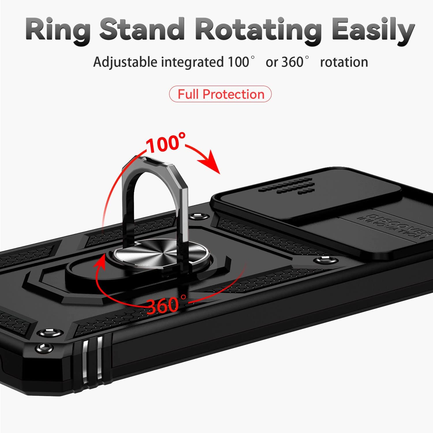 Funda compatible con Motorola Moto G 5G 2022 con protector de pantalla, a prueba de golpes, protección de grado militar, soporte magnético integrado