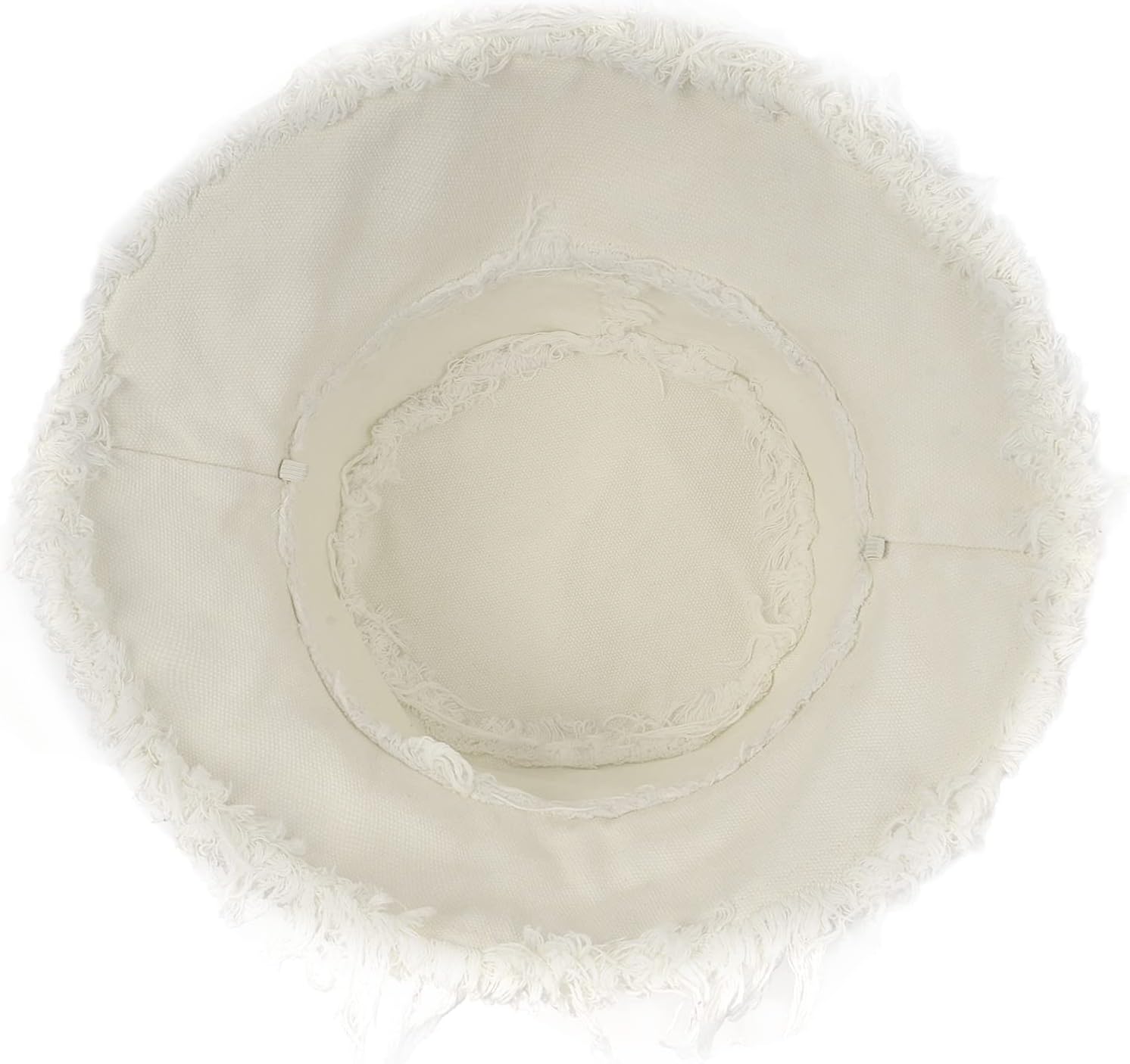Zylioo Sombreros de pescador deshilachados XS-2XL, sombreros de pescador con borla y correa para la barbilla, sombrero de pesca con flecos de talla
