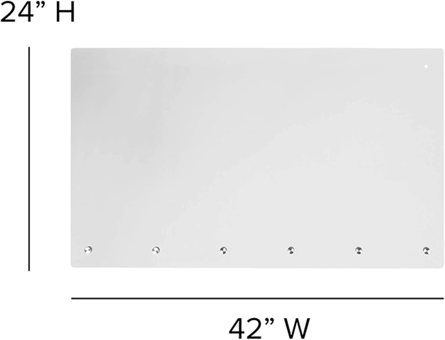 Flash Furniture Protector de acrílico transparente para colgar estornudos, panel de plástico para cajero, escritorio, mostrador y recepción