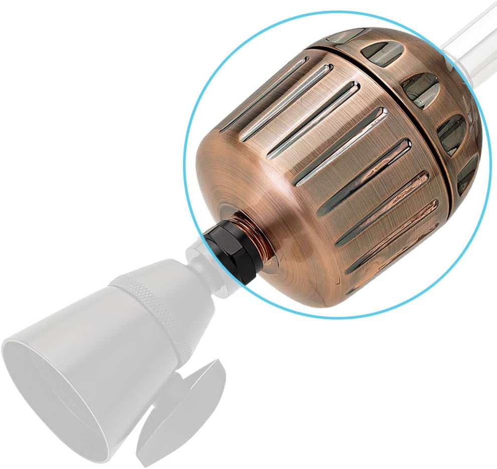 Sprite Showers HO2-ORB – Filtro de ducha universal de alto rendimiento 2, bronce aceitado