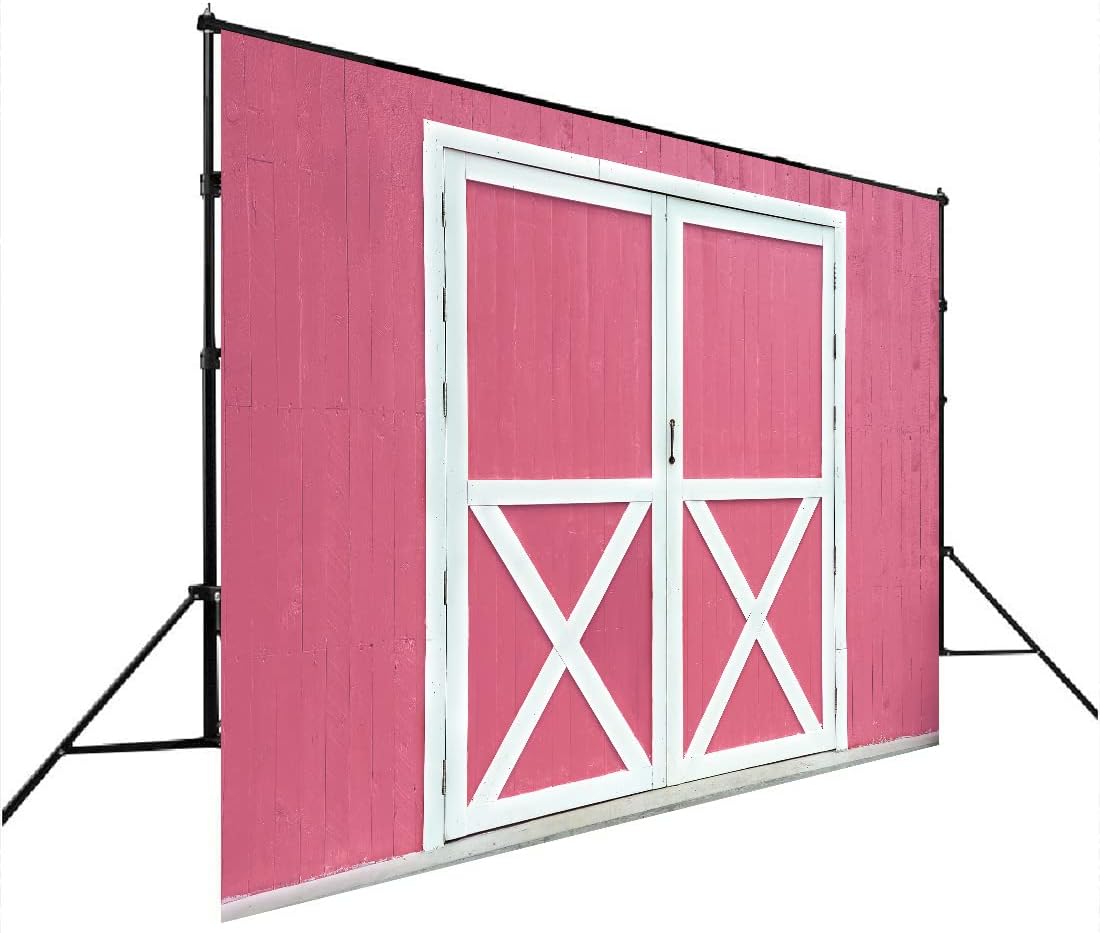 Lofaris Telón de fondo de madera de granero rosa para puerta, estilo vintage de granja occidental, fondo de fotografía de vaquera, feliz cumpleaños,