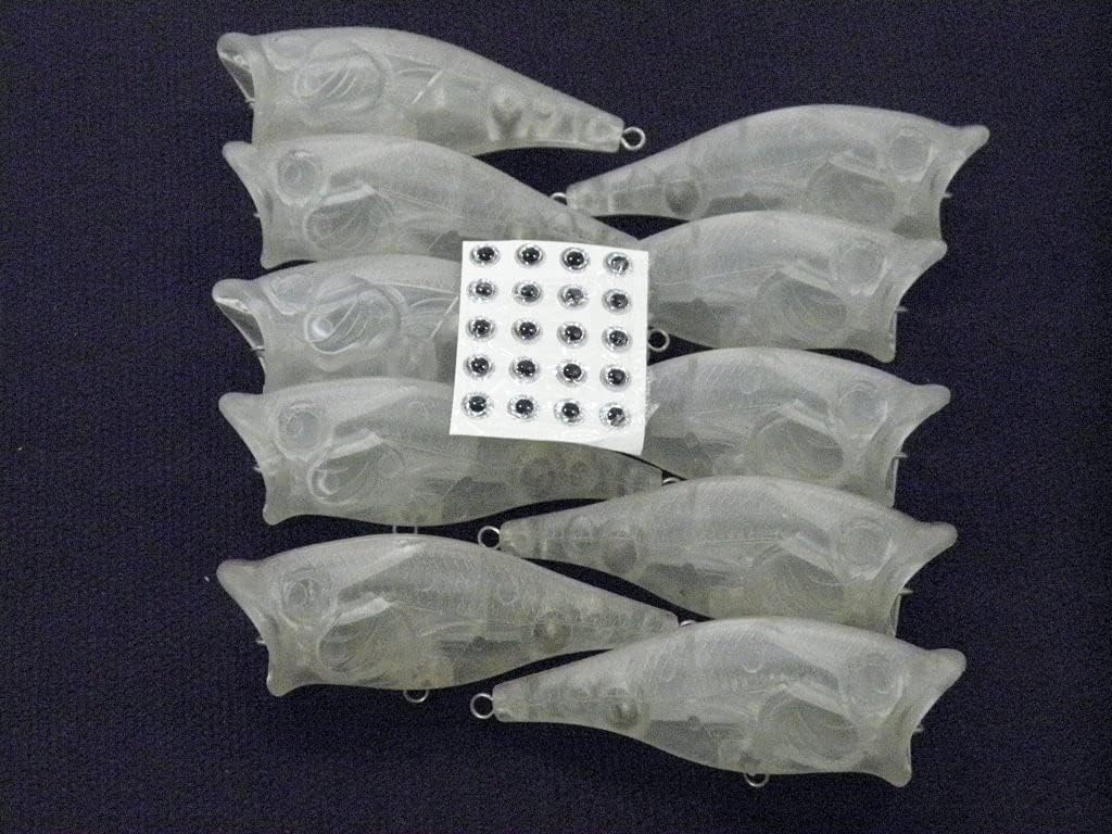 10 señuelos de pesca sin pintar sin pintar de pececillo de crankbait Topwater Lipless Jerkbait