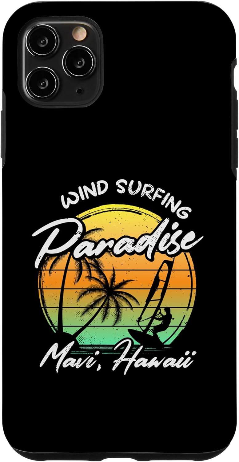iPhone 11 Pro Max Windsurfing Paradise Maui Hawaii  Sailboard Windsurf Case