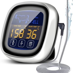 Vedozo Giveme5 – Termómetro digital de carne para cocinar, pantalla táctil LCD de lectura instantánea, termómetro de alimentos con sonda larga, Vedozo Giveme5 – Termómetro digital de carne para cocinar, pantalla táctil LCD de lectura instantánea, termómetro de alimentos con sonda larga,