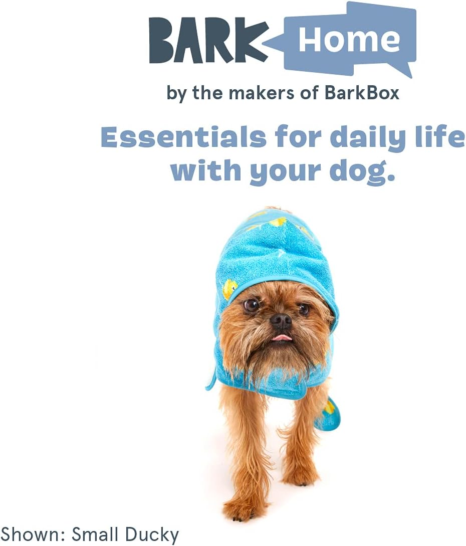 Barkbox Bata absorbente de alta calidad con capucha para perro, toalla de secado rápido para mascotas para viajes de baño y playa, toalla de baño