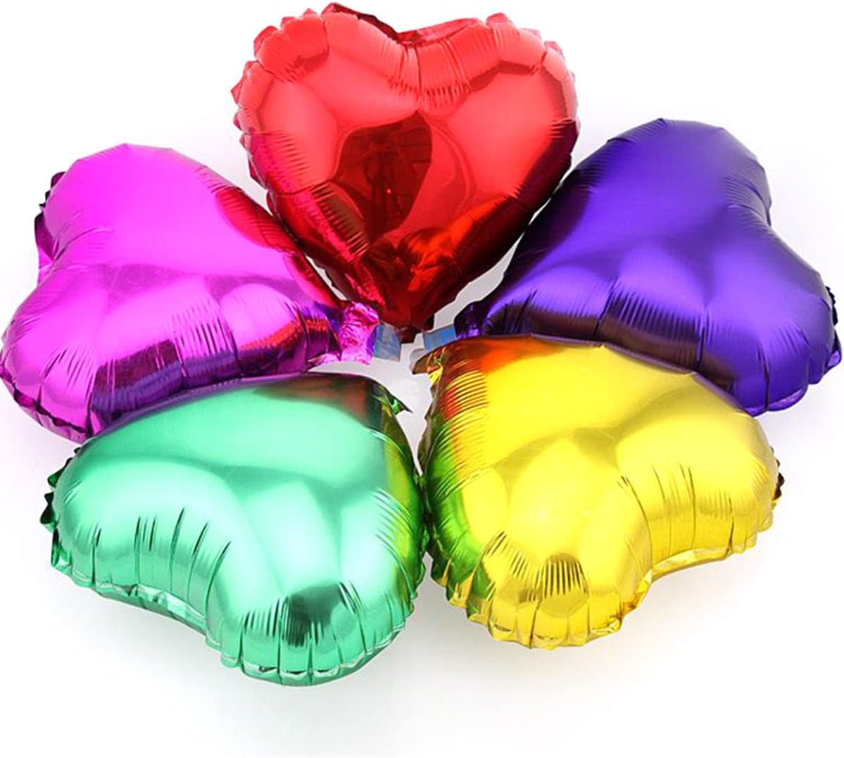 Globos de Mylar con forma de corazón rojo de 18 pulgadas, románticos globos de corazón enormes para el día de San Valentín, decoraciones de fiesta