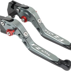 DOUKI Para Yamaha FZ25 FZ 25 FZ-25 2017-2023 Empuñaduras de motocicleta Manillar CNC Aluminio Ajustable Palancas de embrague de freno Palanca (Color DOUKI Para Yamaha FZ25 FZ 25 FZ-25 2017-2023 Empuñaduras de motocicleta Manillar CNC Aluminio Ajustable Palancas de embrague de freno Palanca (Color