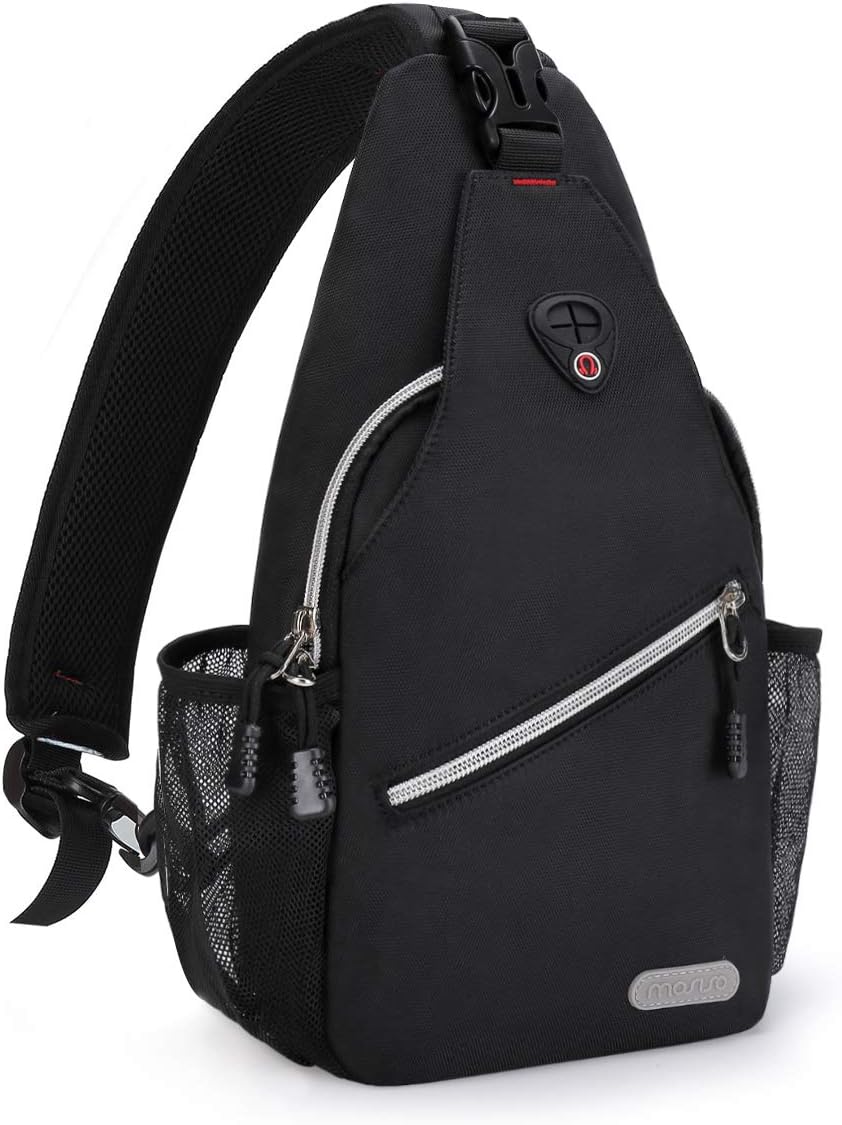 MOSISO – Minimochila bandolera, pequeña mochila de senderismo para viajes al aire libre, bolsa de deporte de estilo informal