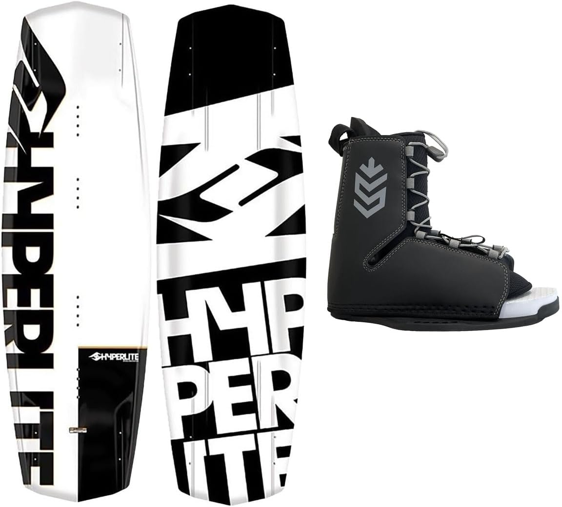 System & Hyperlite Wakeboard Agente con fijaciones Tour Wakeboard se adapta a botas de talla 8-14. 134, 138, 55.9in