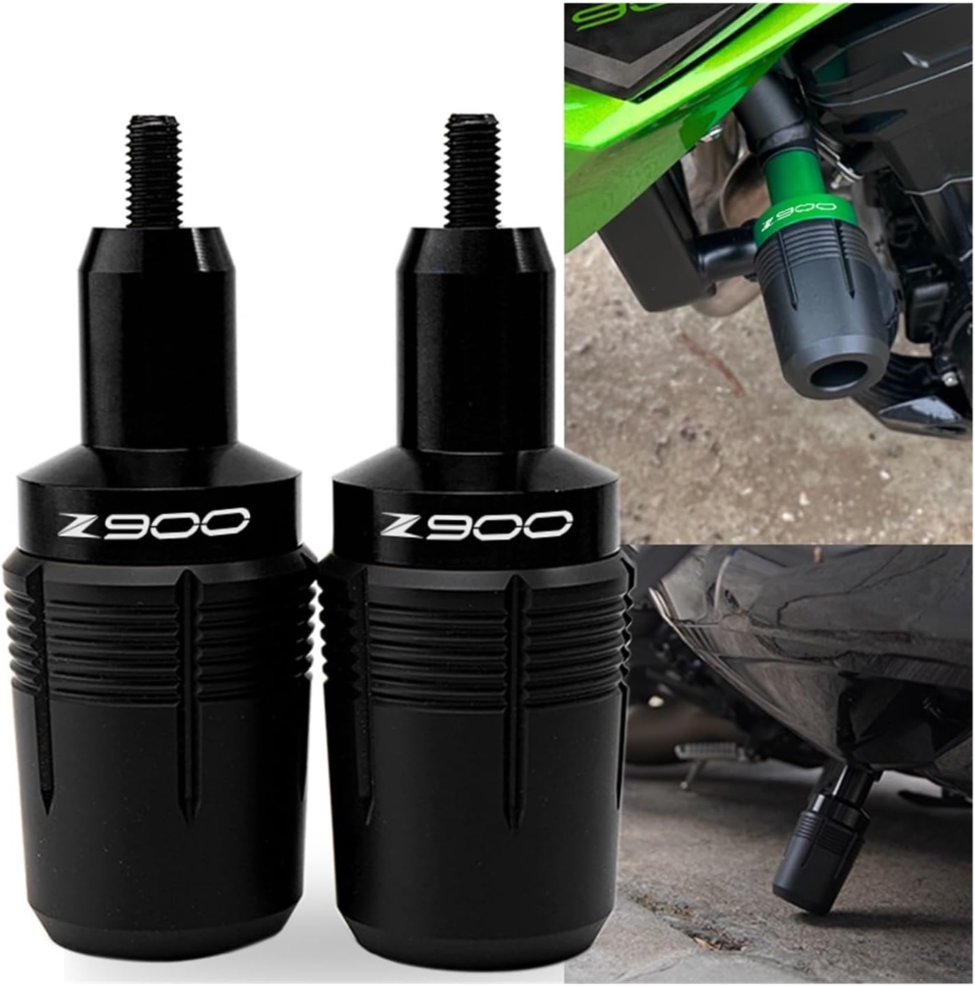 Compatible con Z900 Z900RS Z 900 SE 2017-2023 2022, accesorios de motocicleta, deslizadores de marco, protección contra caídas (color negro)