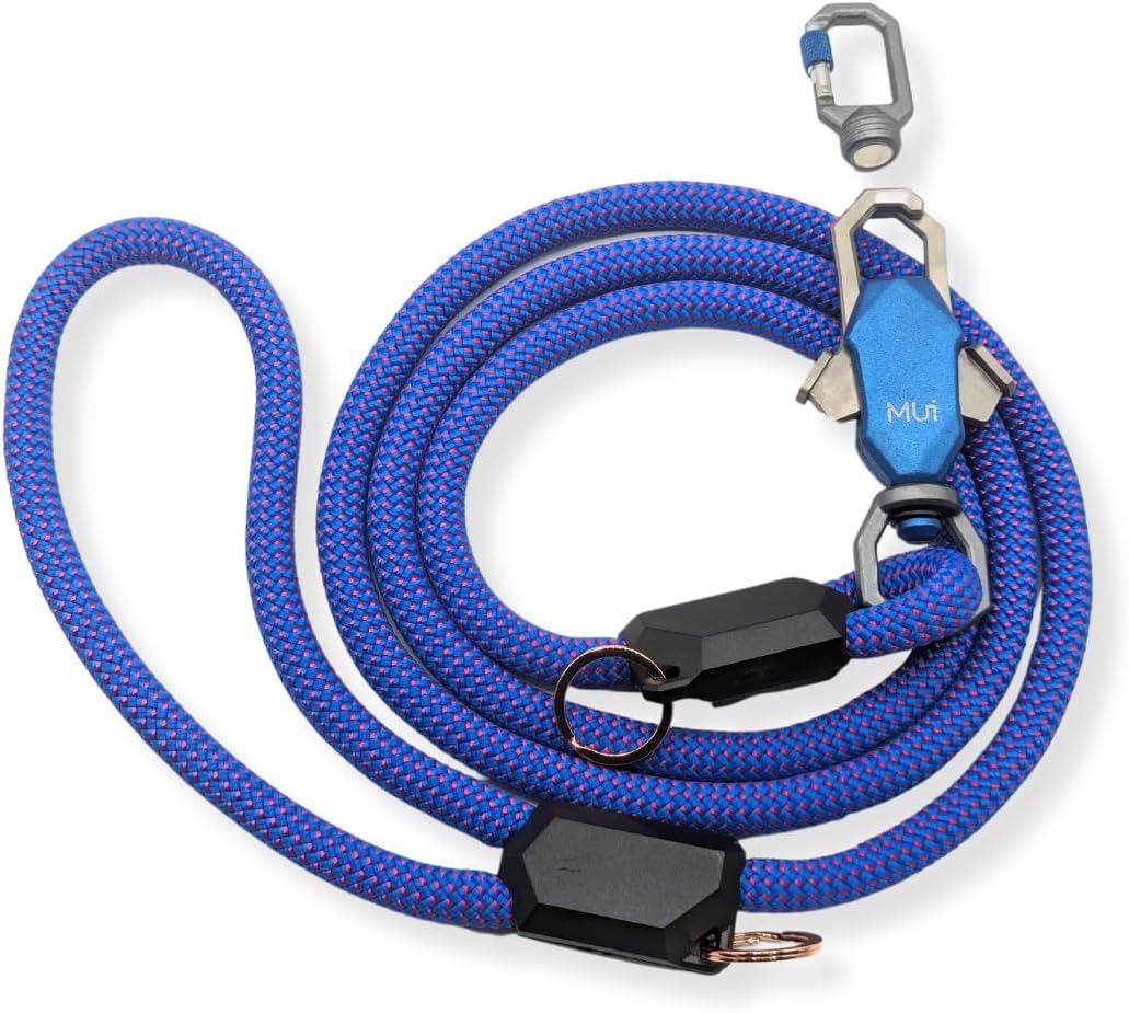 MUI – Correas magnéticas para perros grandes, resistente, correa de perro de 6 pies con fácil conexión de doble gancho, funciona con cualquier