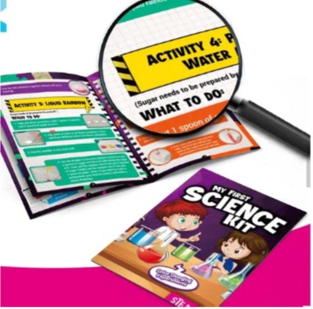 Explora la ciencia! Brilla en la oscuridad, mi primer kit científico se reúne con los increíbles experimentos de cambio de color