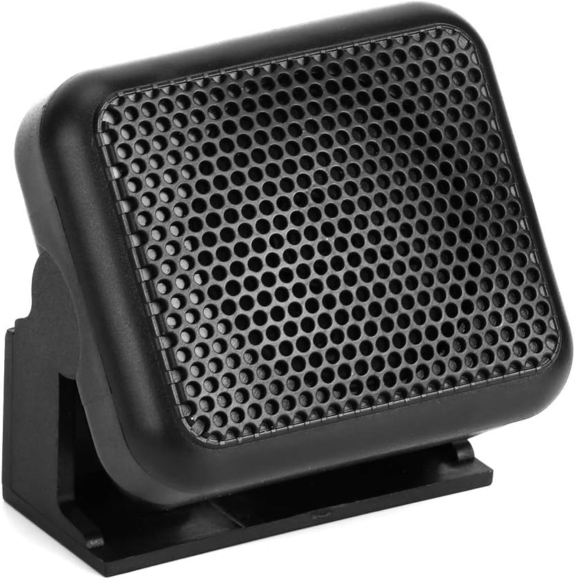 Acouto Altavoz externo de alto rendimiento, altavoz externo Mini NSP-100 Radio bidireccional CB Radio de coche apto para Yaesu FT-847 FT-920 FT-950