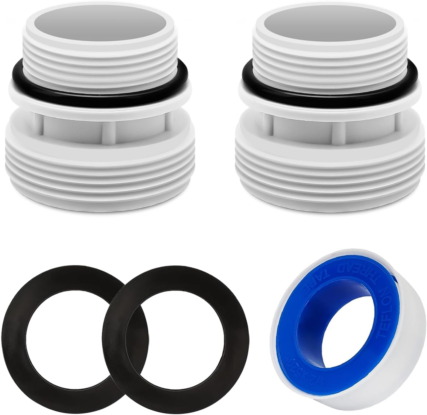 Adaptadores de conversión de manguera de 1.575 in a 1 12 pulgadas 4560 – Kit de conversión de manguera de filtro compatible con Intex Hayward