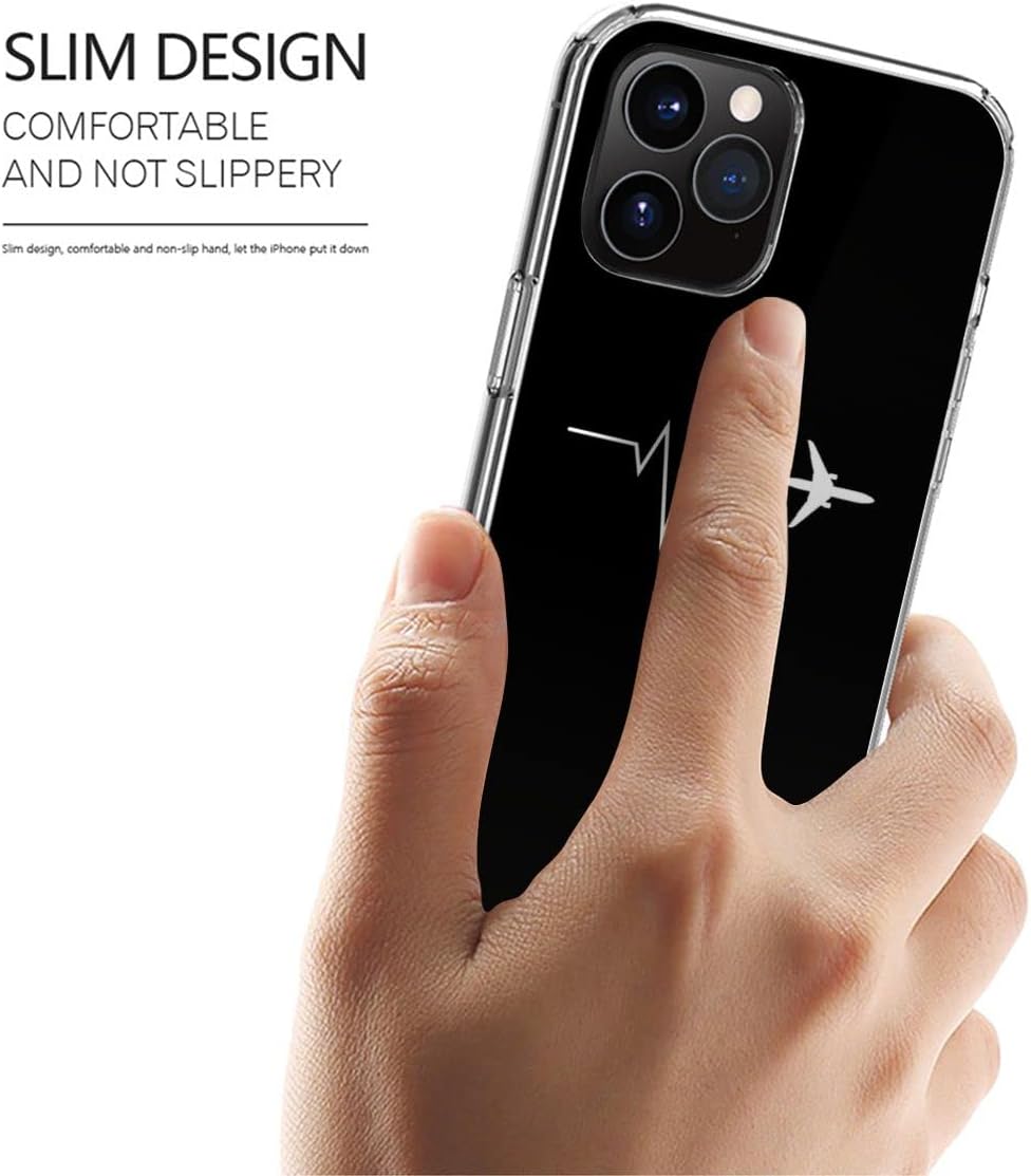 Funda para teléfono de aviación TPU Pulse a prueba de golpes con cubierta de diseño de accesorios de avión compatible con iPhone 15 14 Pro Max 13 12