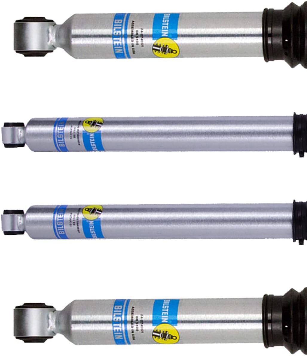 Bilstein B8 5100 Series – Par de amortiguadores delanteros y traseros para Ford F-250 F-350 Super Duty 4WD 2017-2022 con elevación de 2-2.25