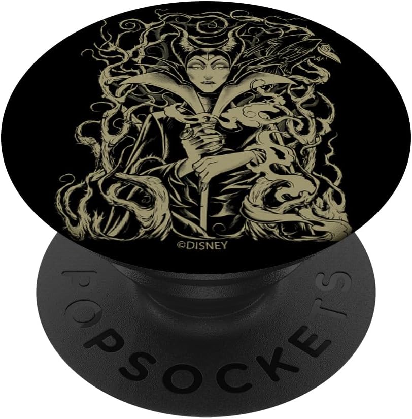 Disney Villains Maleficent – Soporte y agarre para teléfonos y tabletas (madera)
