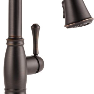 Delta Faucet Cassidy – Grifo de barra de bronce aceitado, grifo de fregadero de barra de un solo agujero, grifos de barra húmeda con rociador Delta Faucet Cassidy – Grifo de barra de bronce aceitado, grifo de fregadero de barra de un solo agujero, grifos de barra húmeda con rociador