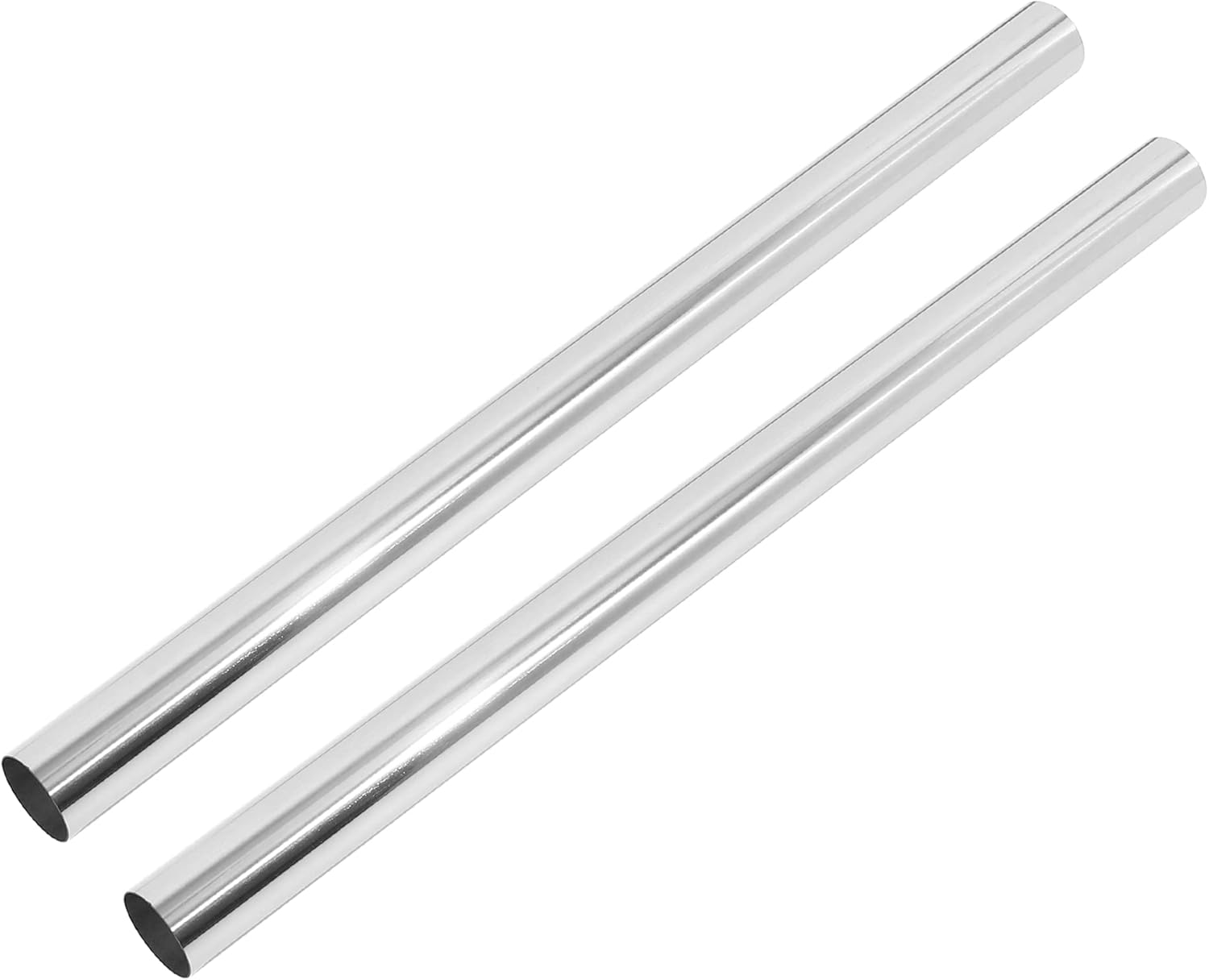 X AUTOHAUX 2 unids recto 2 “OD 30” longitud DIY mandril tubo de escape 2 pulgadas tubo tubo T304 acero inoxidable ajuste universal