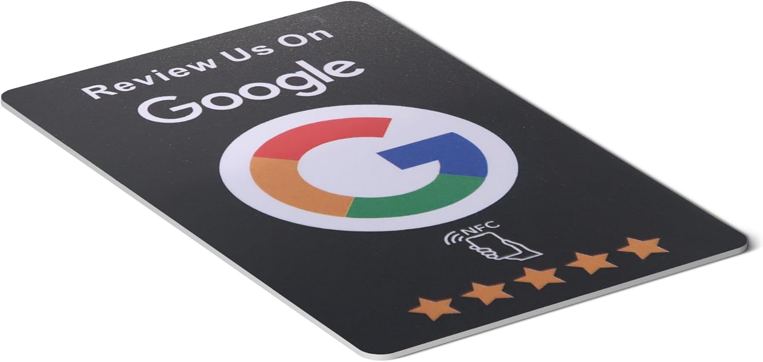 Revisa 10 tarjetas Tap Card, reutilizable Smart Tap NFC para revisiones instantáneas – iPhone y Android – Impulsa las reseñas comerciales rápidamente