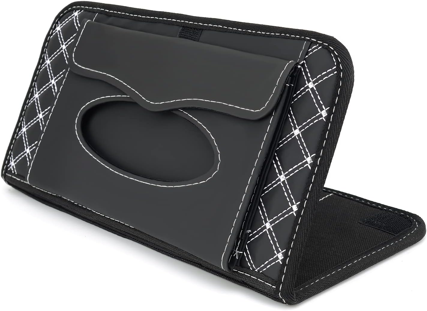 Estuche de almacenamiento para CD de automóvil, organizador de visera solar para automóvil, camioneta, SUV con servilletas gratis, pertenencia