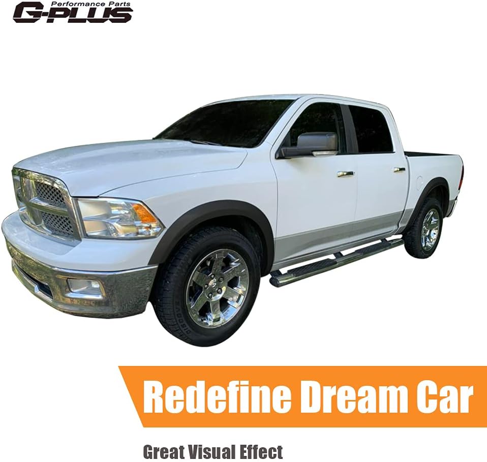 G-PLUS Guardabarros para guardabarros, compatibles con Dodge 2009-2018 Ram 1500, no es compatible con modelos RT, cubierta protectora de inyección
