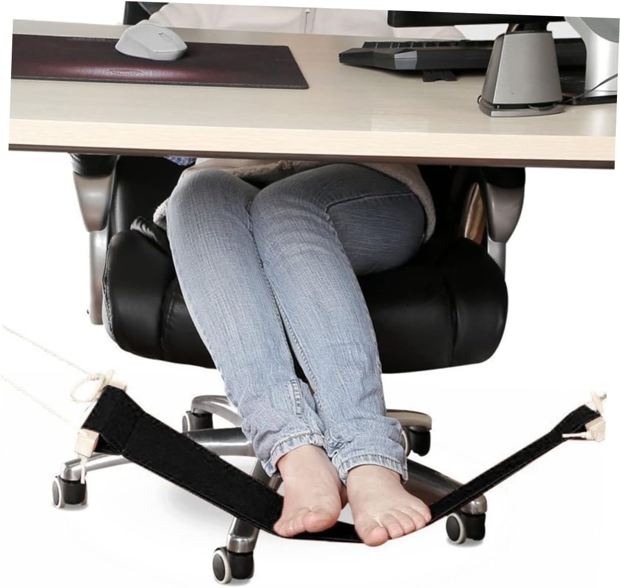 STOBOK Soporte de mesa de trabajo de hierro para hamaca de pie