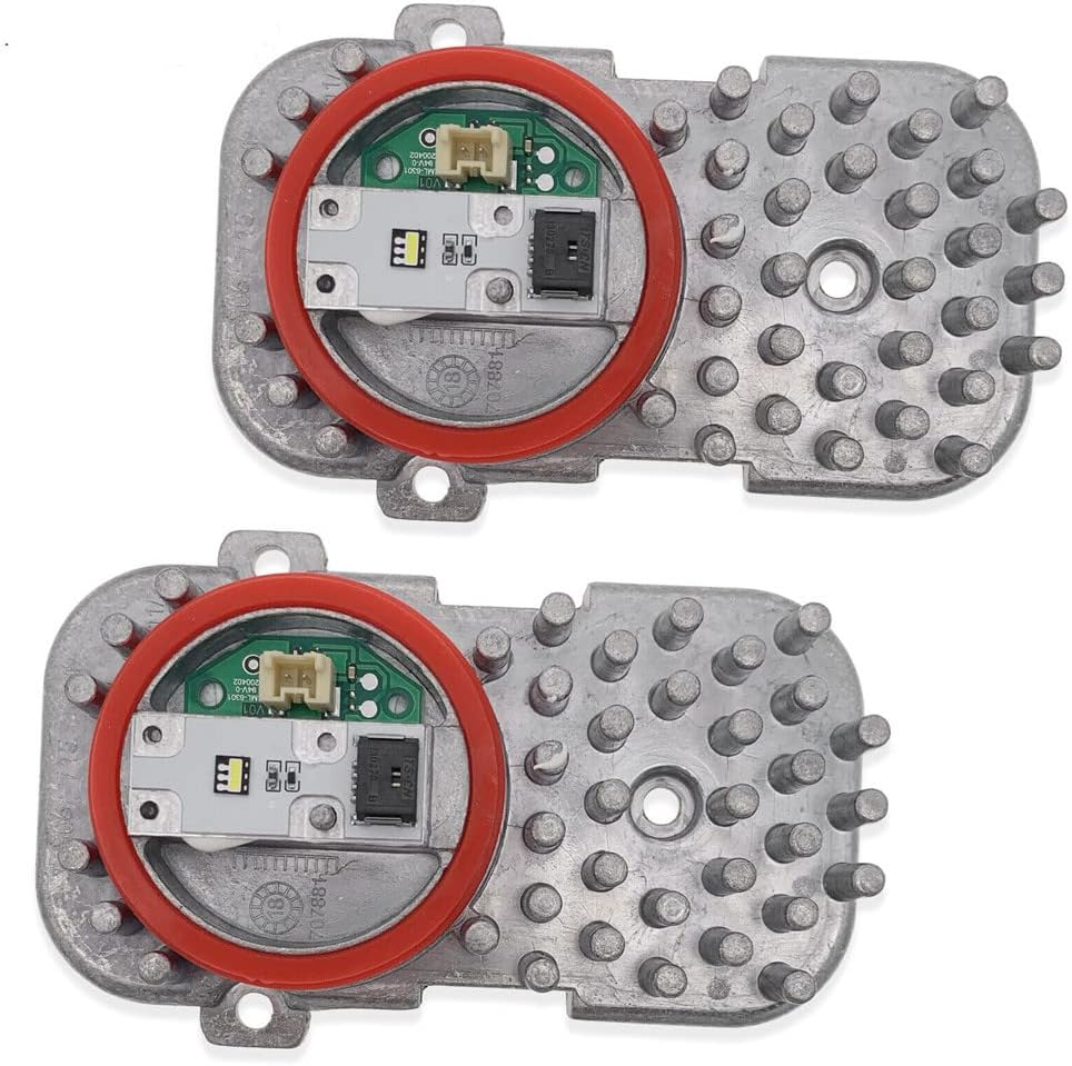 HGOLHZCC 63117263051 – 2 módulos de diodo de inserción de luz LED para faros delanteros BM*W 428i 435i E92 X3 X5 X6 F32 F33 2014-2016