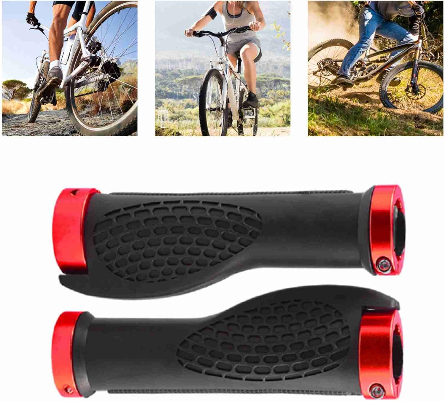1 par de manillar profesional bicicleta de montaña plegable empuñaduras suave antideslizante de goma manillar diámetro protector Grips ergonómicos