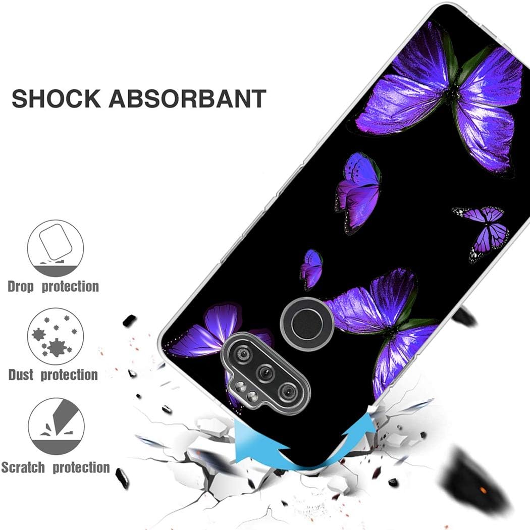 Zoeirc Funda para LG Aristo 5 Pluspara LG K31LG Risio 4para LG Phoenix 5para LG Fortune 3 Funda transparente para niñas, TPU suave a prueba de