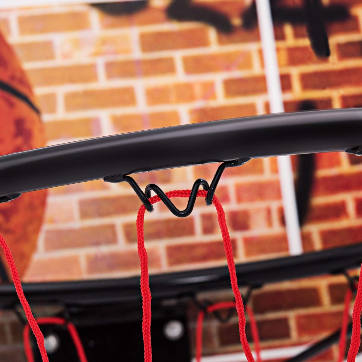 Goplus Aro de baloncesto de 29 x 20 pulgadas, montado en la pared, portátil, para deportes en interiores y exteriores, adecuado para adultos y niños