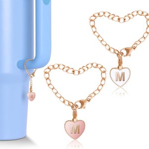 OriJoy Accesorios de letras para Stanley Cup, 2 piezas con nombre de identificación y asa para vaso StanleySimple Moderno, Dijes de identificación OriJoy Accesorios de letras para Stanley Cup, 2 piezas con nombre de identificación y asa para vaso StanleySimple Moderno, Dijes de identificación
