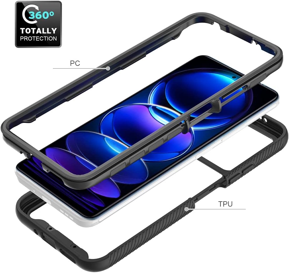 Funda para Xiaomi Redmi Note 12 5G, funda protectora anticaída y absorción de golpes para Xiaomi Poco X5 5G 22111317PG 22111317PI 22111317PI