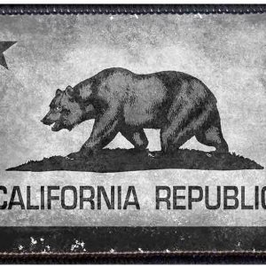 Pull Patch – Bandera del estado de California – B&W – Parche de moral envejecida Fijación de velcro para sombreros, jeans, chalecos, abrigos, 2 x 3 Pull Patch – Bandera del estado de California – B&W – Parche de moral envejecida Fijación de velcro para sombreros, jeans, chalecos, abrigos, 2 x 3